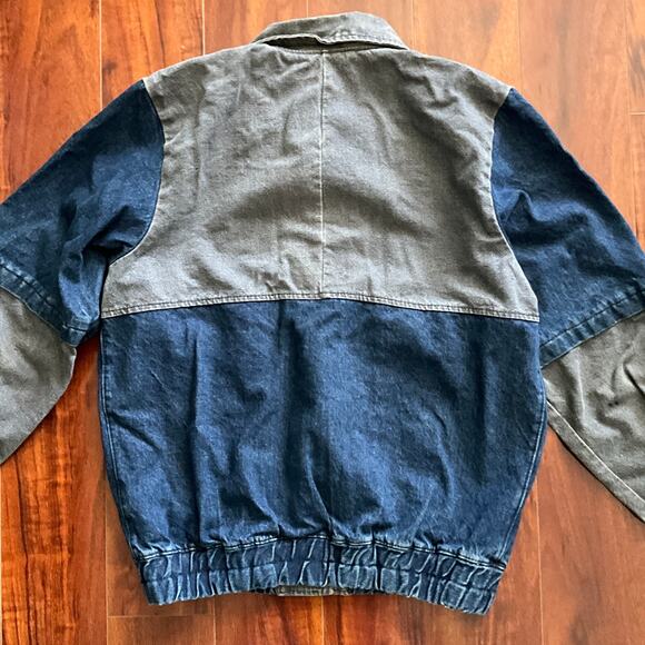 Vintage 80's BTTF Denim Jacket Sz Med Marty Mcfly Back to the Future - Picture 3 of 5